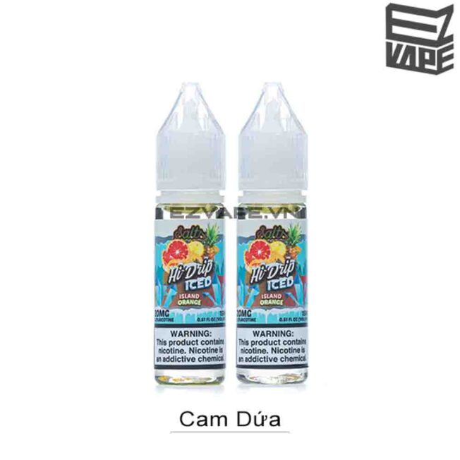 Hi Drip Iced Island Orange Salt Nic 30ml