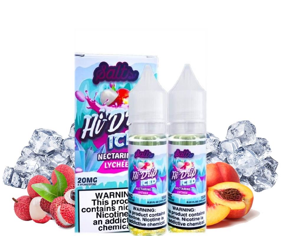 Hi Drip ICED Salt Nectarine Lychee 30ml