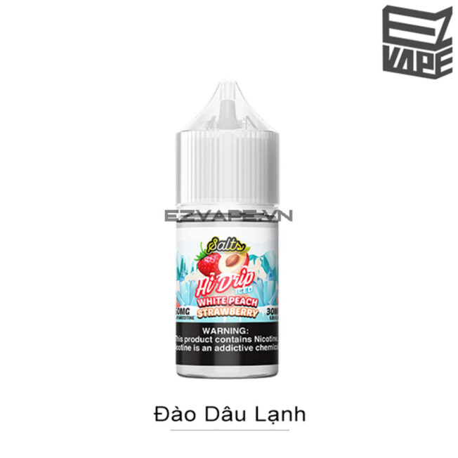 Hi Drip Iced White Peach Strawberry Salt Nic 30ml