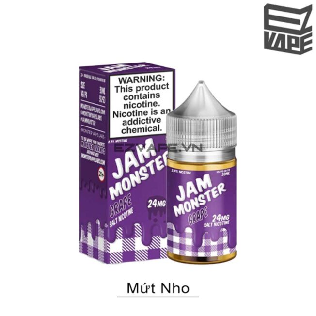 Jam Monster Grape Salt Nic 30ml