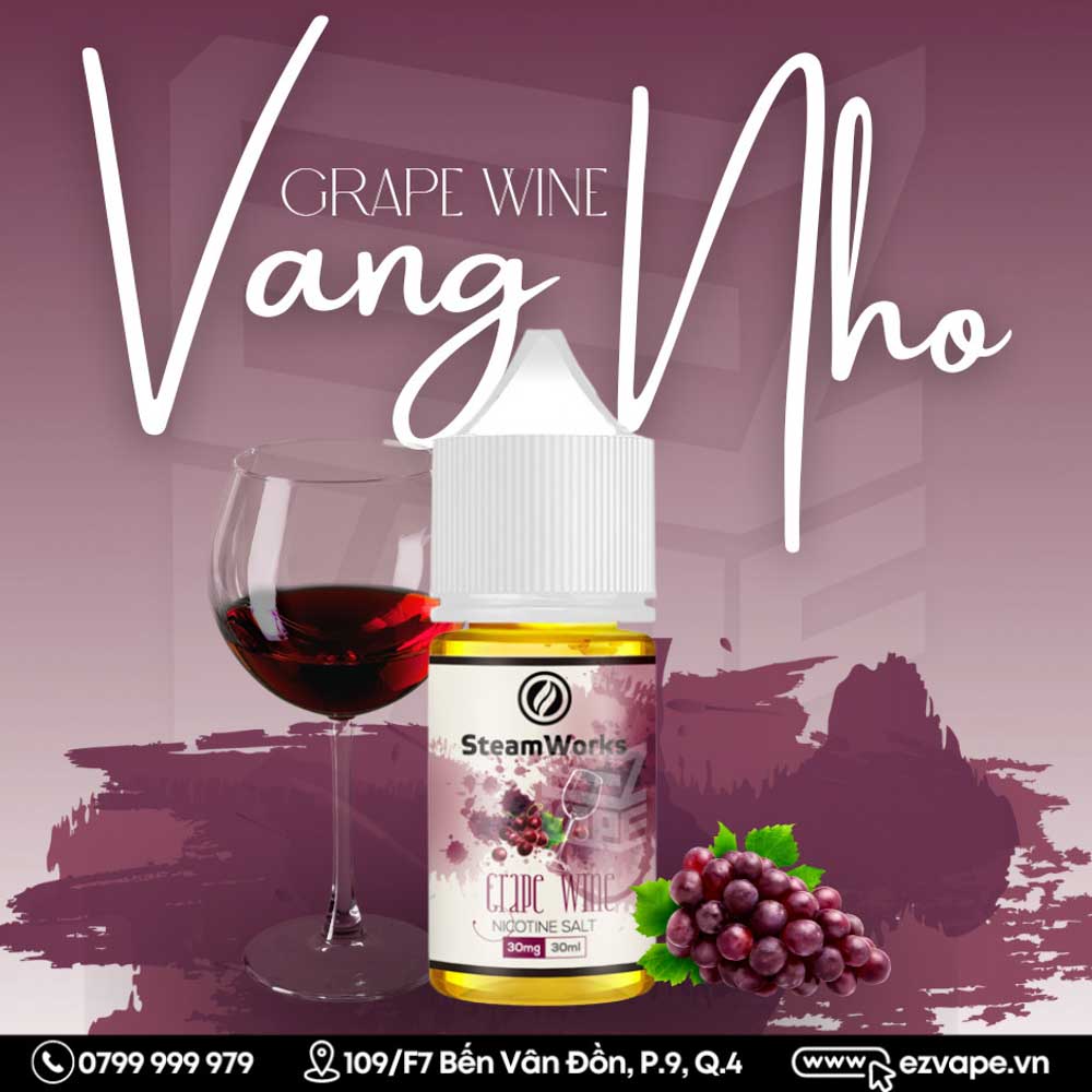 Steamworks Grape Wine Salt Nic 30ml